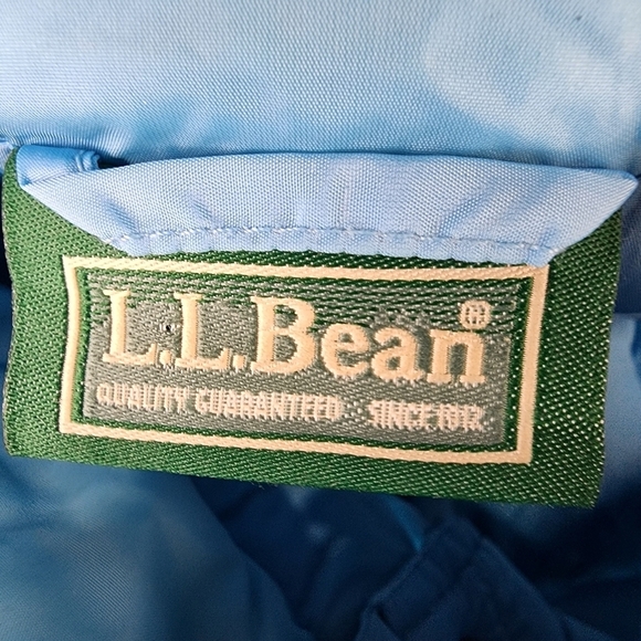 L.L.Bean Goose Down Putter Vest Winter Outdoor Layer Turquoise Blue Size Medium - Picture 2 of 11